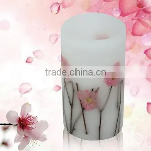 Moving Flame Wick Real Wax LED Candle With Timer/LED CANDLE thumbnail-3