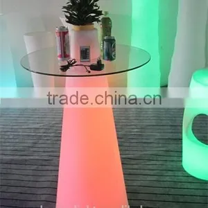 PE Plastic Bar Table With LED Light and Remote Control YXF-50120C thumbnail-6