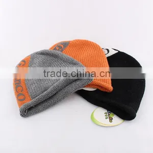 2015 Wholesale Organic Wool Baby Hats Baby Fitted Hats Soft Kids Caps Childrens Knitted Hat thumbnail-1