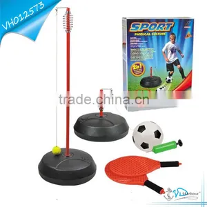 Kids Playing Set Stand Football Tennis Ball Game thumbnail-1