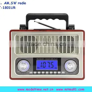 Portable Vintage am fm Radio With Recording Function thumbnail-1