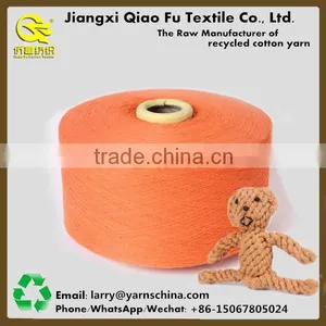 Customized Recycled Open End Polyester Blended Cotton Yarn Pet Toy Free Yarn Samples thumbnail-3