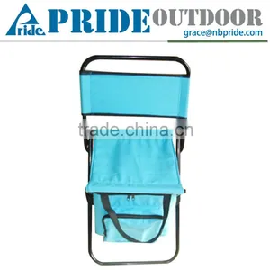 Portable Folding Beach Lounge Chair With Cooler Bag Foldable Beach Chair Backpack thumbnail-1