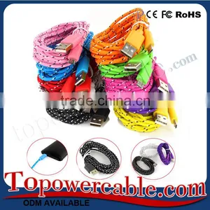 Universal Fabric Knit Driver Download USB Charging Data Cable For Samsung Galaxy S4 I9500 thumbnail-5