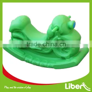 Indoor Plastic Motorcycle Rocking Horse With Handles in 4 Colors thumbnail-2