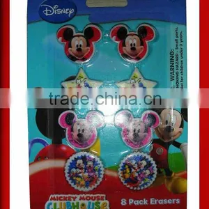 2015 8pcs Shaped Mickey Erasers thumbnail-1