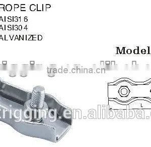 Rigging Hardware Stainless Steel FASTENERS Simplex Single Wire Rope Clip thumbnail-6
