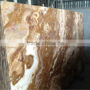 Cheap Tiger Flower Brown Onyx Marble Tile Slab thumbnail-3