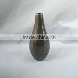 Black Home Decoration High Indoor Wood Flower Pot Flower Bottle &vase thumbnail-1