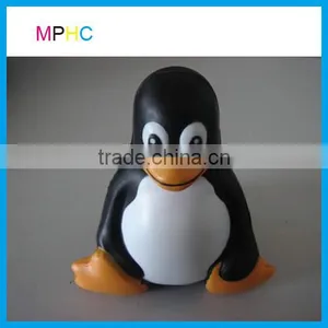 PU Foam Stress Reliever Squeeze Toy Sitting Penguine thumbnail-1