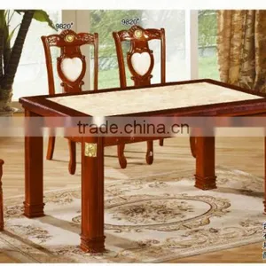 Delicacy Glass Top Stainless Steel Frame Dining Table Factory Sell Directly HYE 23 thumbnail-2