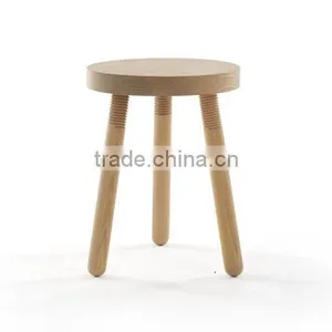 2015 Top Quality Wood Simple Stool thumbnail-1