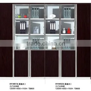 Walnut MDF TV Lcd Wooden Cabinet Designs thumbnail-2