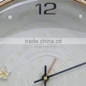 3D Relief Flower Art Hanging Clock for Home Decor Clock Wall Clock thumbnail-2