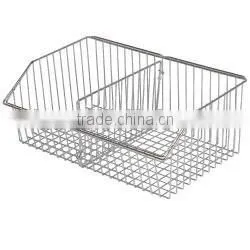 Chrome Wire Bed Basket - Large Wide - 150mm x 600mm x 130mm (DxWxH) Chrome Wire Bed Basket thumbnail-2