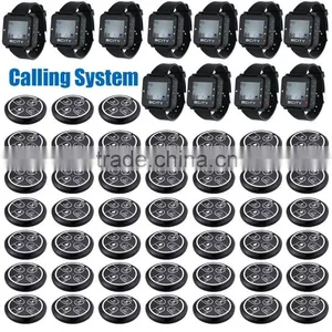 Classical Design 300M Call Range Watch Pager and Call Button Restaurant Waiter Calling System thumbnail-1