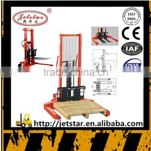 Cheap Wide Leg Manual Hand Stacker Forklift 1.5 Ton thumbnail-1