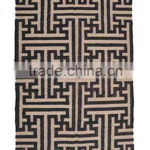 Flatweave Wool Jute Kilim Rugs thumbnail-1