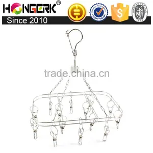 Windproof Stainless Steel Hanging Socks Hanger thumbnail-1