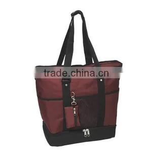 Multi Color Oversized Zipper Closure Big Cheap Reusable Shopping Bag thumbnail-5