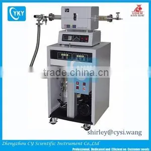 CE Certified High Vacuum Tube Furnace for Heat Treatment/mini CVD System thumbnail-1