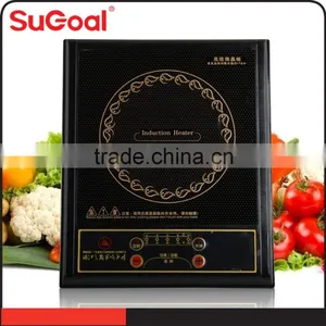220V Copper Coil Black Glass Crystal Electric Induction Oven thumbnail-1