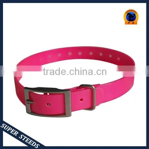 French TPU Dog Collar in Blaze Orange Adjustable thumbnail-5