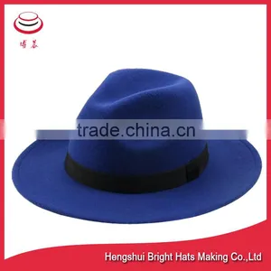 Classical Wool Felt Fedora Hat thumbnail-1