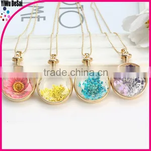 2015 Wholesale Fashion Flower Decoration Alloy Necklace thumbnail-4