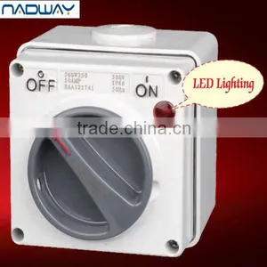 Clipsal New Style Waterproof Surface Switches With LED Lighting IP66 250V10A to 500V63A 1P.2P.3P. thumbnail-1