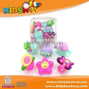 Promotional 6pcs Pvc Bath Toy Set/ Floating Vinyl Bath Toy in Bathtime for Fun thumbnail-1