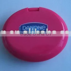Two Side Oval Plastic Pocket Mirror thumbnail-1