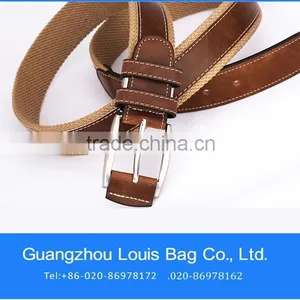 Custom Belt Cowhide Leather Belt Canvas Belt thumbnail-1