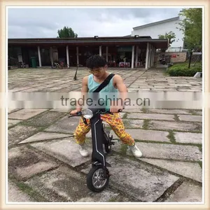 Black Color CE Certificate Electric Foldable Bicycle thumbnail-1
