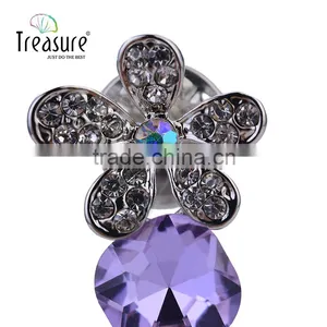 Fashionable Jewelry Flower Brooch With Colorful Rhinestone Brooch Jewelry thumbnail-2