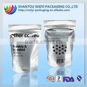 Zip Lock Plastic Stand up Foil Coffee Bags With Valve thumbnail-6