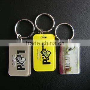 Fashion Custom Logo Plastic Rubber Key Chain thumbnail-1