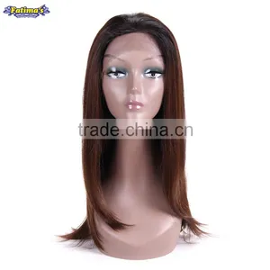 Brown Color Synthetic Hair Wigs Women's High Temperature Fiber Medium Lace Front Wig thumbnail-1