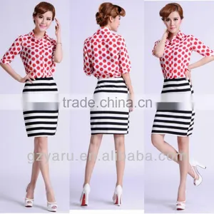 Guangzhou Factory Wholesale Blouses for Office Uniforms thumbnail-1