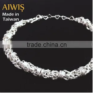 Women Jewel Silver 925 Couple Bangles and Bracelets thumbnail-2