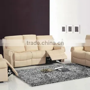 Contemporary Leather Recliner Sofa Living Room Set thumbnail-3