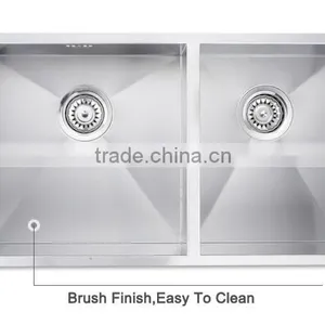 Modern Kitchen Docorative Sink Stackable Kitchen Sink Undermount Double Handmade Kitchen Sink R-15-3118 thumbnail-6