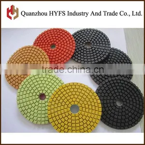 80,100,125mm Wet Polishing Pads for Concrete, Granite, Marble With Anger Grinder thumbnail-1