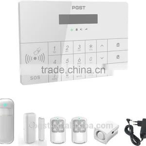 GSM Home Alarm System With Touch LCD Screen SMS SOS Alert Buglar Alarm System thumbnail-1