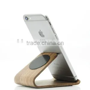 Nature Wooden With High Tech Sticker Phone Stand thumbnail-1