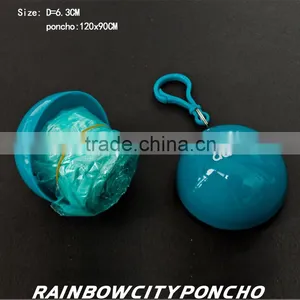 Ball Packed Rain Poncho With Logo Printing on Both Balls and Rain Poncho thumbnail-1