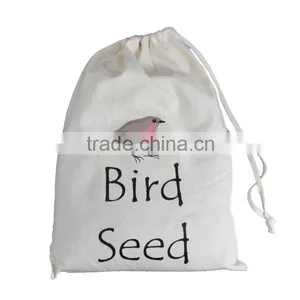 Promotional Heat Transfer Cotton Drawstring Bag thumbnail-3