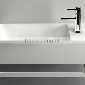 Sanitary Ware Wall Hung Acrylic Solid Surface Wash Basin,Artificial Stone Washing Basin thumbnail-6