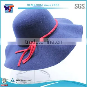 2015 Wholesalw Wool Hats for Women Wide Brim Hat thumbnail-1