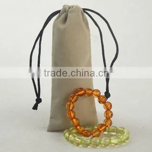 Wholesale Custom Embossed Velvet Jewelry Pouch thumbnail-1